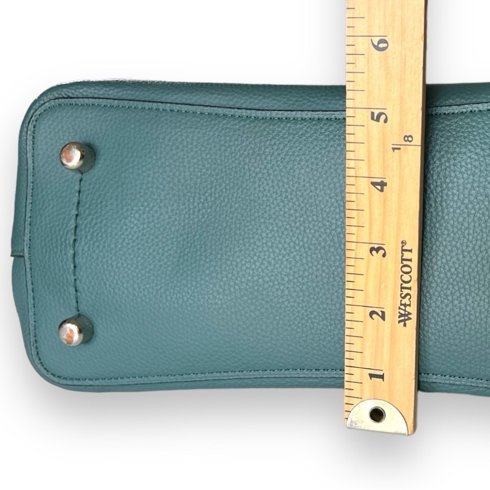 Coach Classic Avenue Cary-all Bag Dark Turquoise Green Snakeskin Embossed Straps - Picture 3 of 13